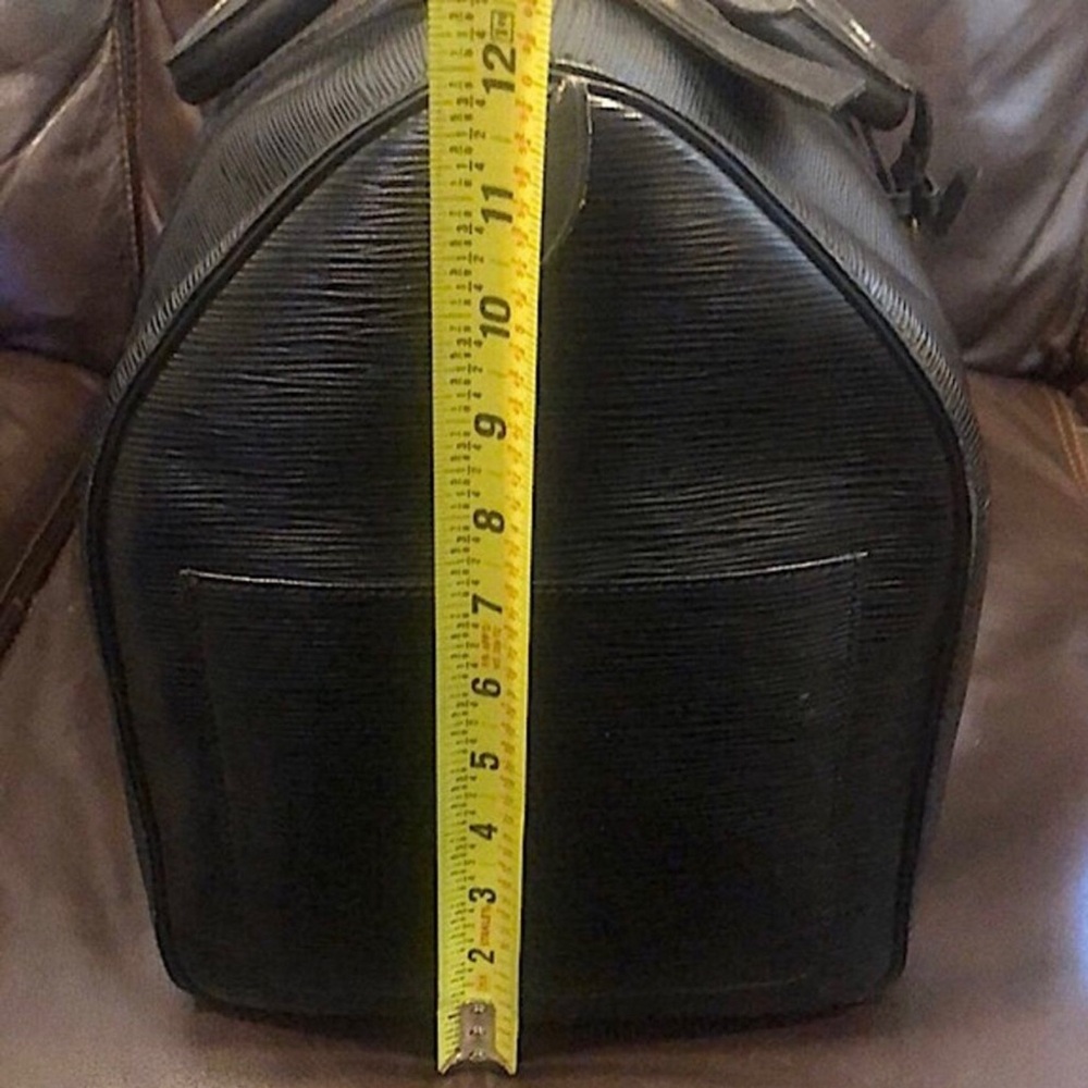 LOUIS VUITTON Black Epi Keepall LV50 Boston Weekend Travel Duffle Bag VI8911 - Picture 14 of 16